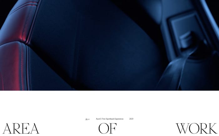 Area of Work website preview