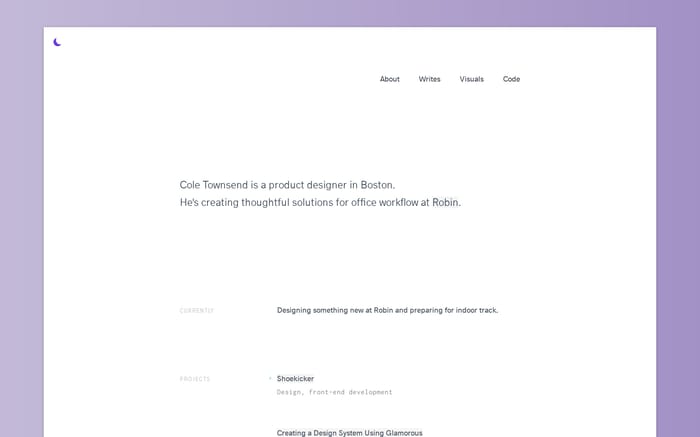 Cole Townsend website preview