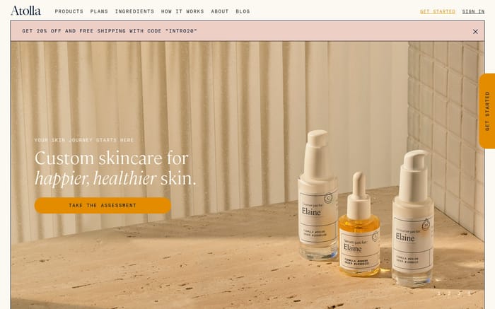 Atolla website preview