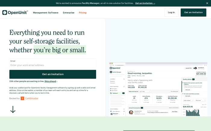OpenUnit website preview