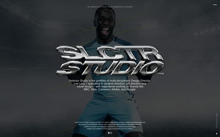 Selector Studio website preview