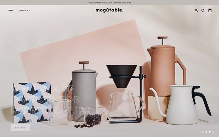 Mogutable website preview