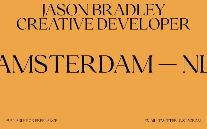 Jason Bradley website preview