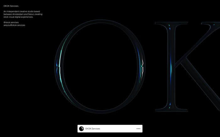OKOK Services website preview