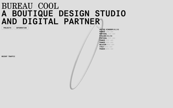 Bureau Cool website preview