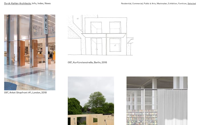 Dyvik Kahlen Architects website preview