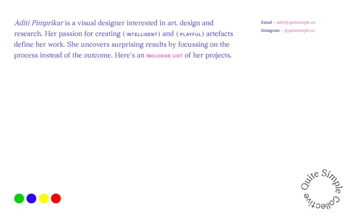 Aditi Pimprikar website preview