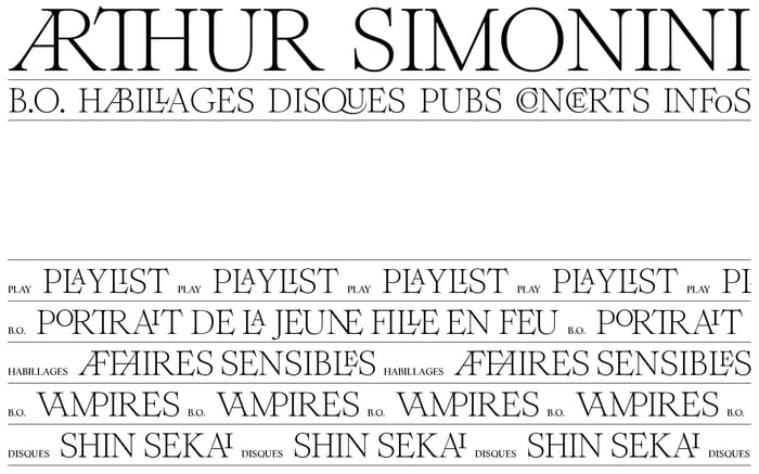 Arthur Simonini website preview