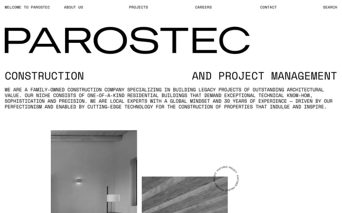  Parostec website preview