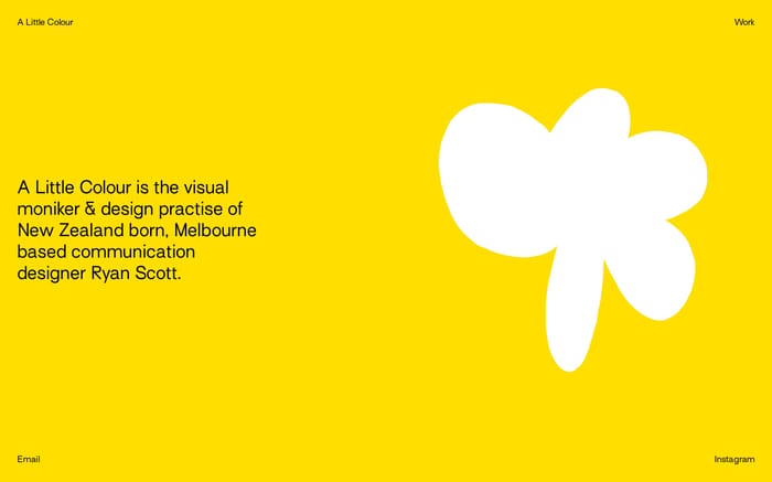 A Little Colour website preview