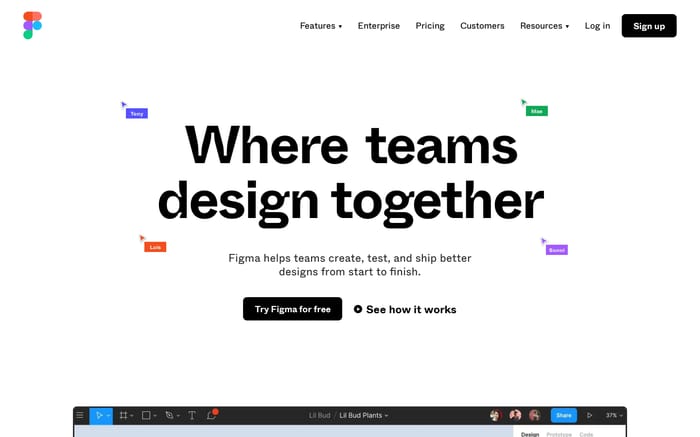 Figma website preview