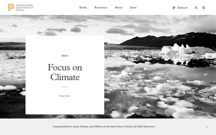 Princeton university press website preview