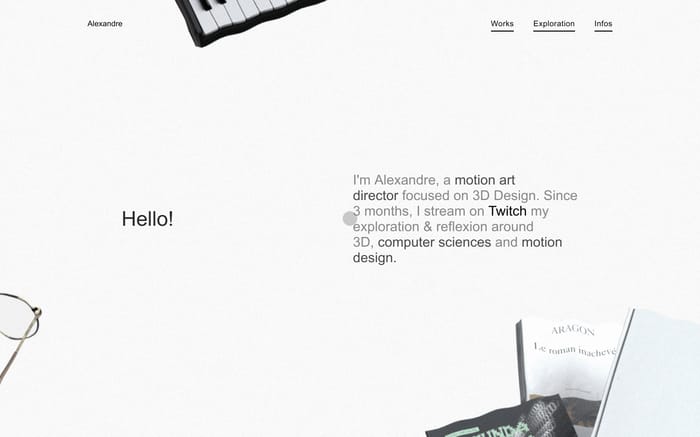 Alexandre Delalleau website preview
