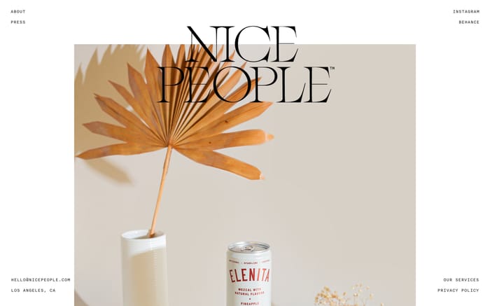 Nice People website preview