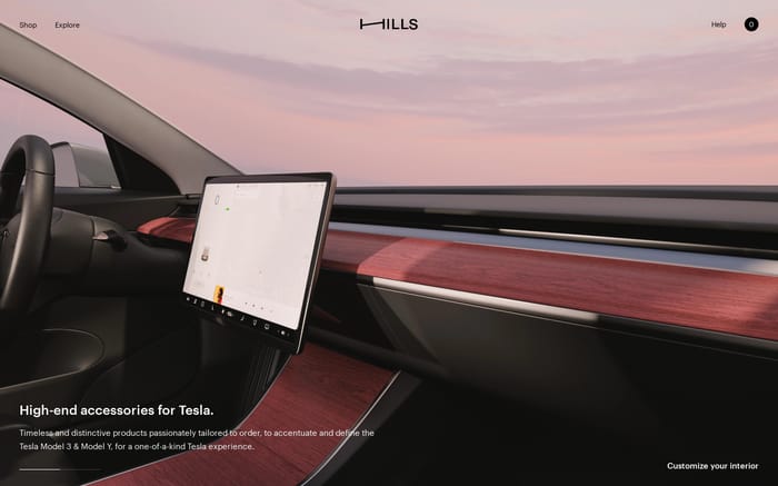Hills website preview