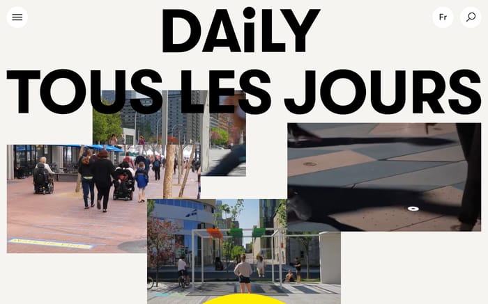 Daily tous les jours website preview