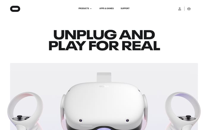 Oculus website preview