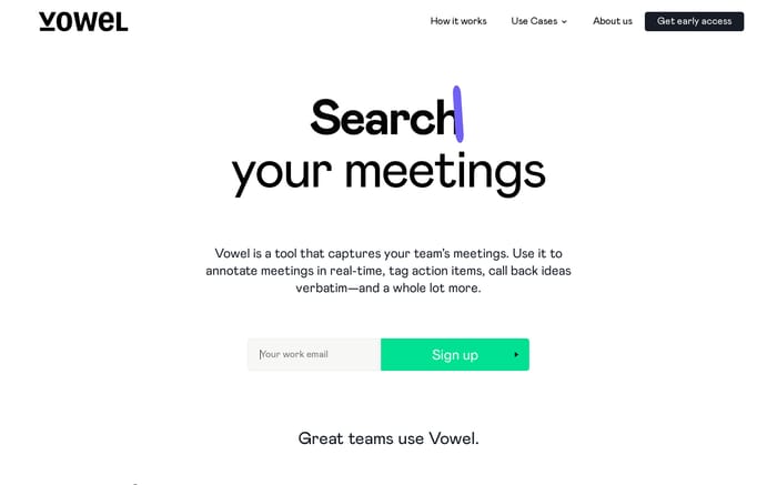  Vowel website preview