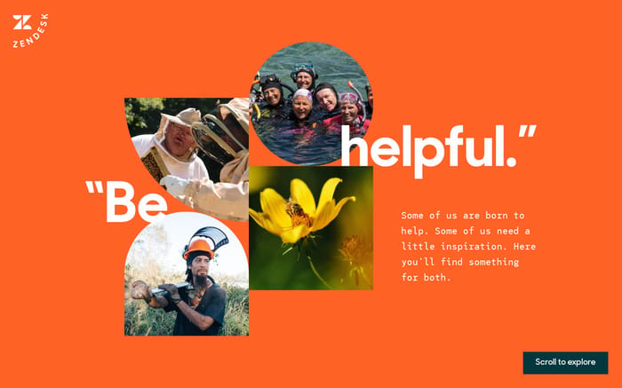 Zendesk helpers website preview