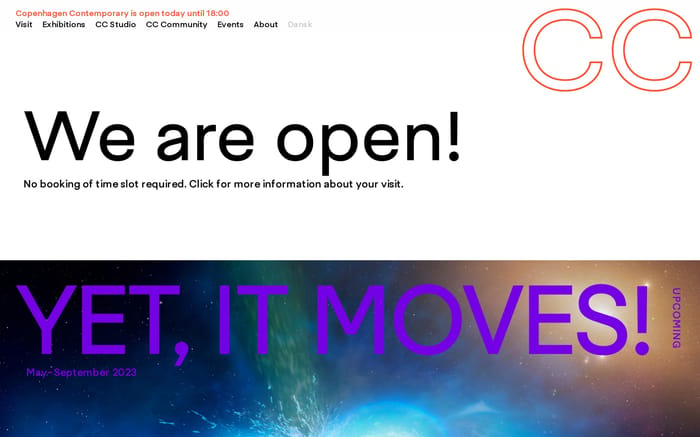 Copenhagen Contemporary website preview