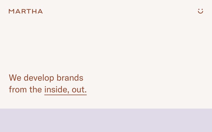 Martha website preview