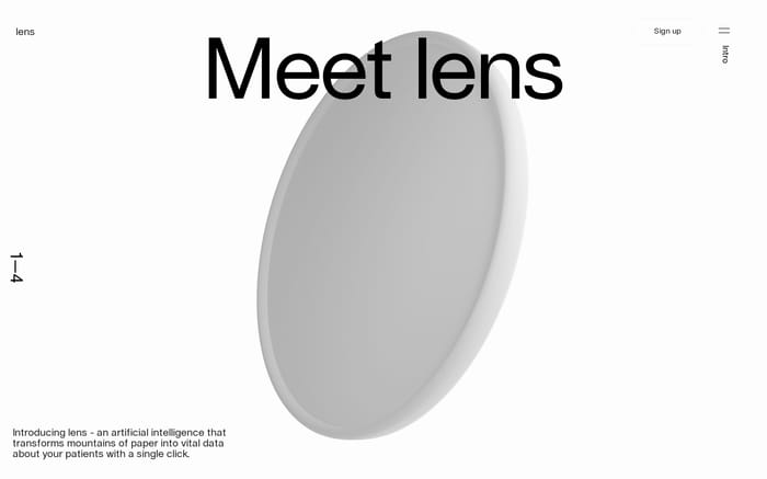 Lens by Science website preview