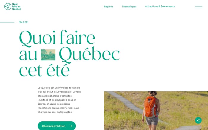 Quoi faire au  Québec cet été website preview