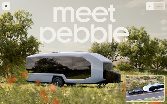 Pebble website preview