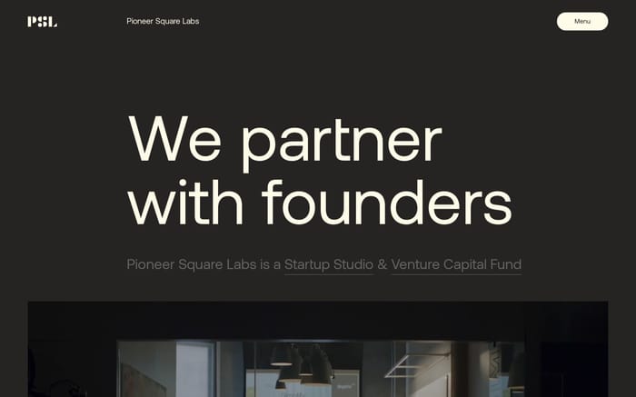 Pioneer Square Labs website preview