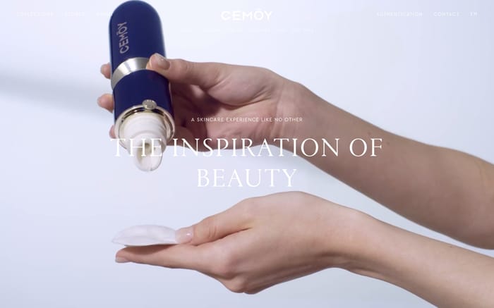 CEMOY：INSPIRATION OF BEAUTY | Skincare for women who dare to reach their dreams. For women who dare to see more. website preview