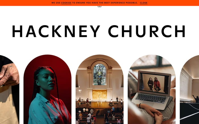 Hackney Church website preview