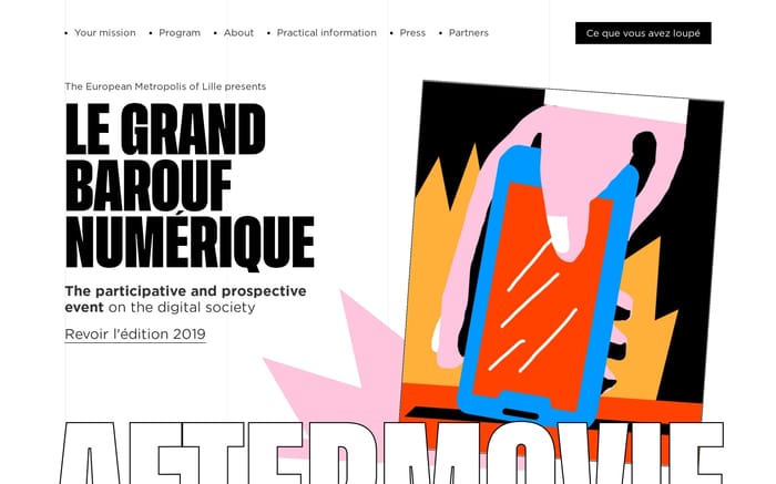Le Grand Barouf NUMERIQUE website preview