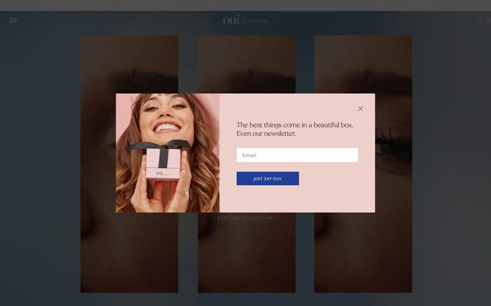Oui by Jean Dousset website preview