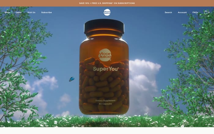 Moon Juice website preview