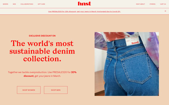 Hnst website preview
