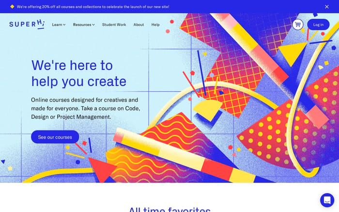 SuperHi website preview