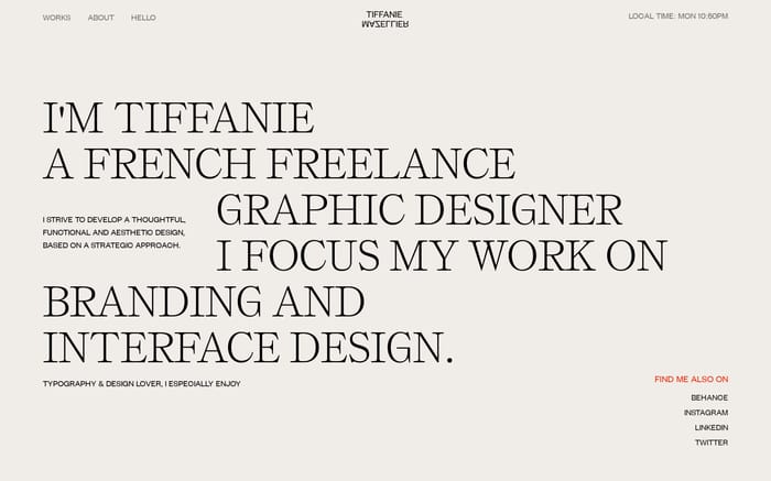 Tiffanie Mazellier website preview