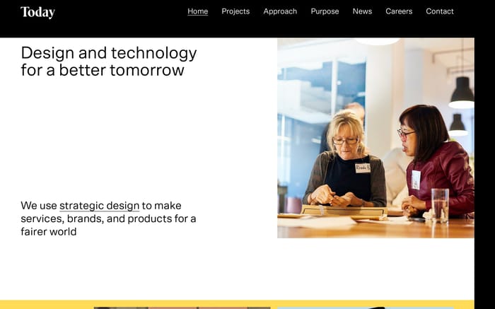 Today website preview