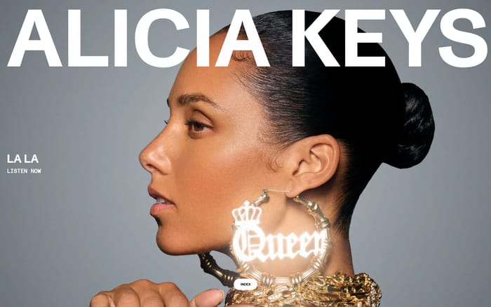 Alicia Keys website preview