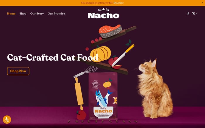 Made by Nacho website preview