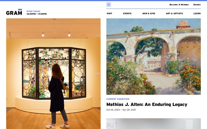Grand Rapids Art Museum website preview