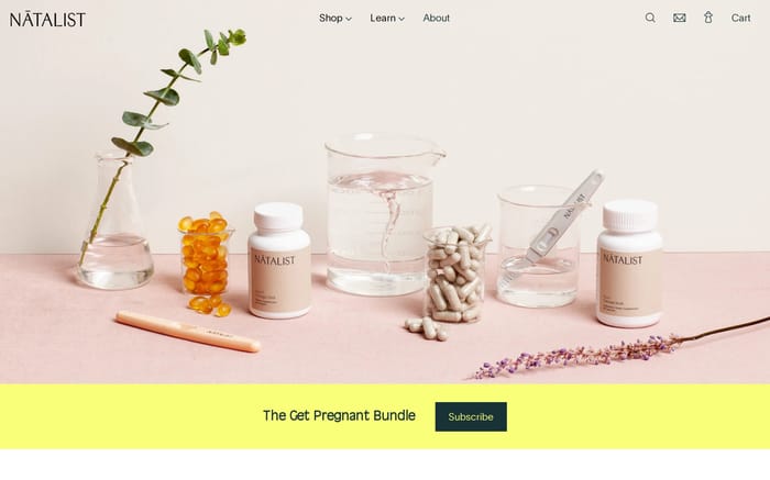 Natalist website preview