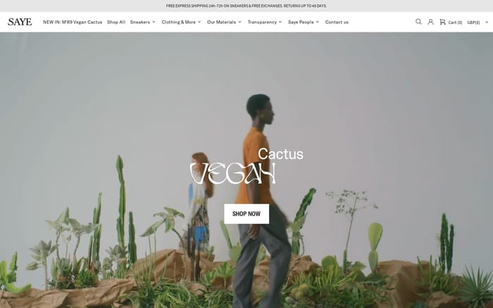 Saye website preview