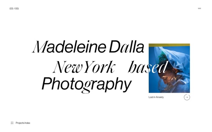 Madeleine Dalla website preview