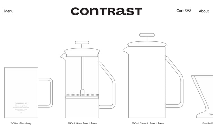Contrast website preview