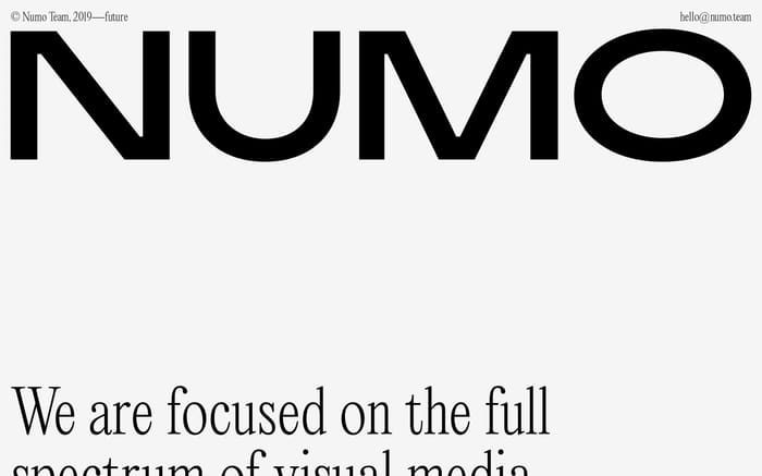 Numo Team website preview