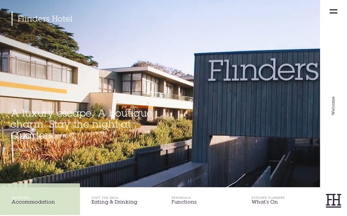  Flinders Hotel website preview