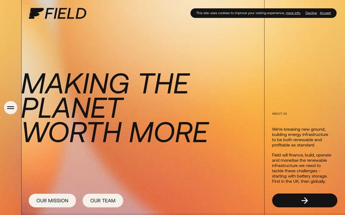 Field Energy website preview