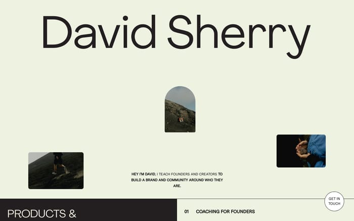 David Sherry website preview