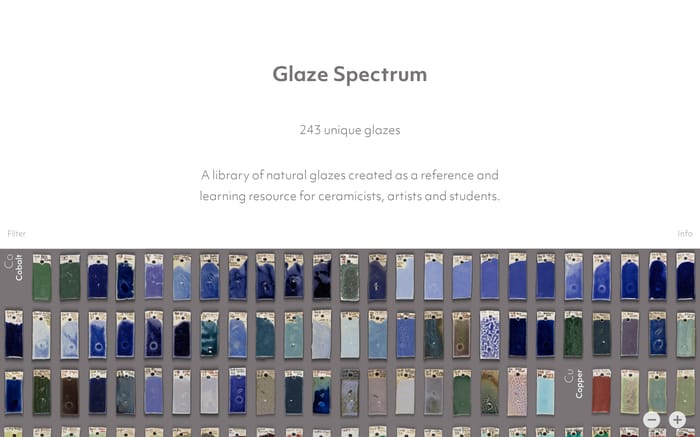 Glaze Spectrum website preview